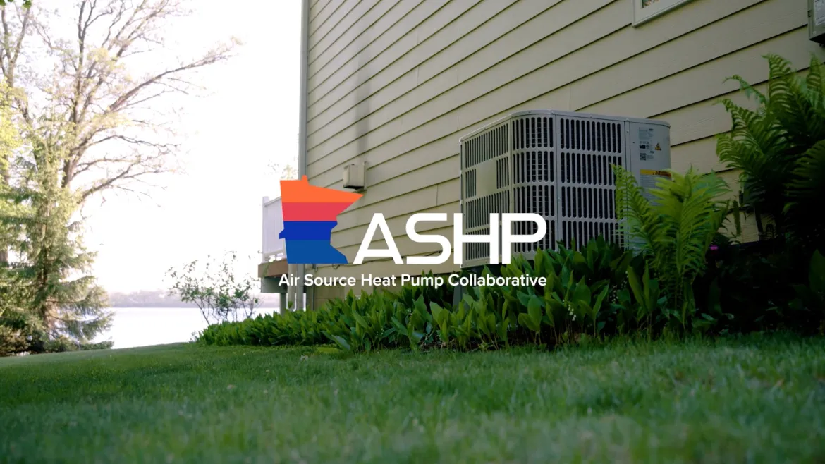 heatpump outside on grass