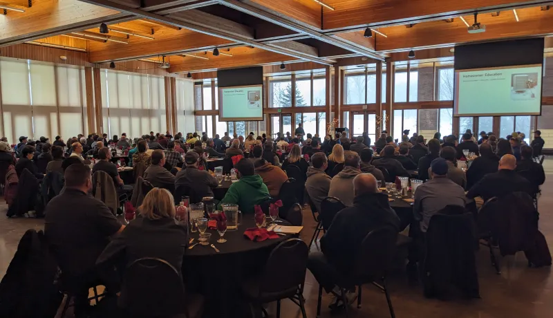 Packed house for training in 2024